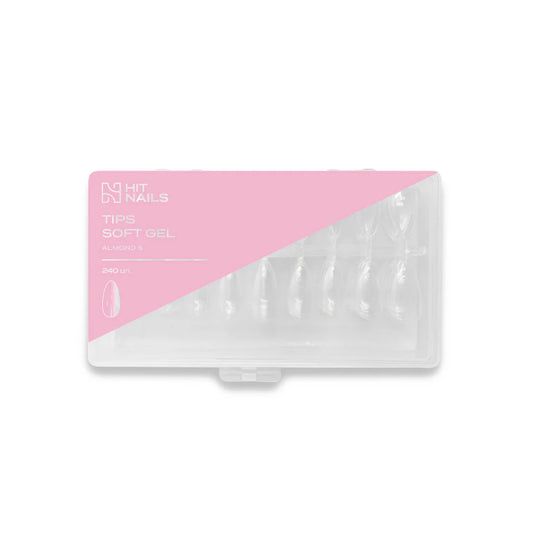 Tips Soft Gel Amêndoa S 240 un.