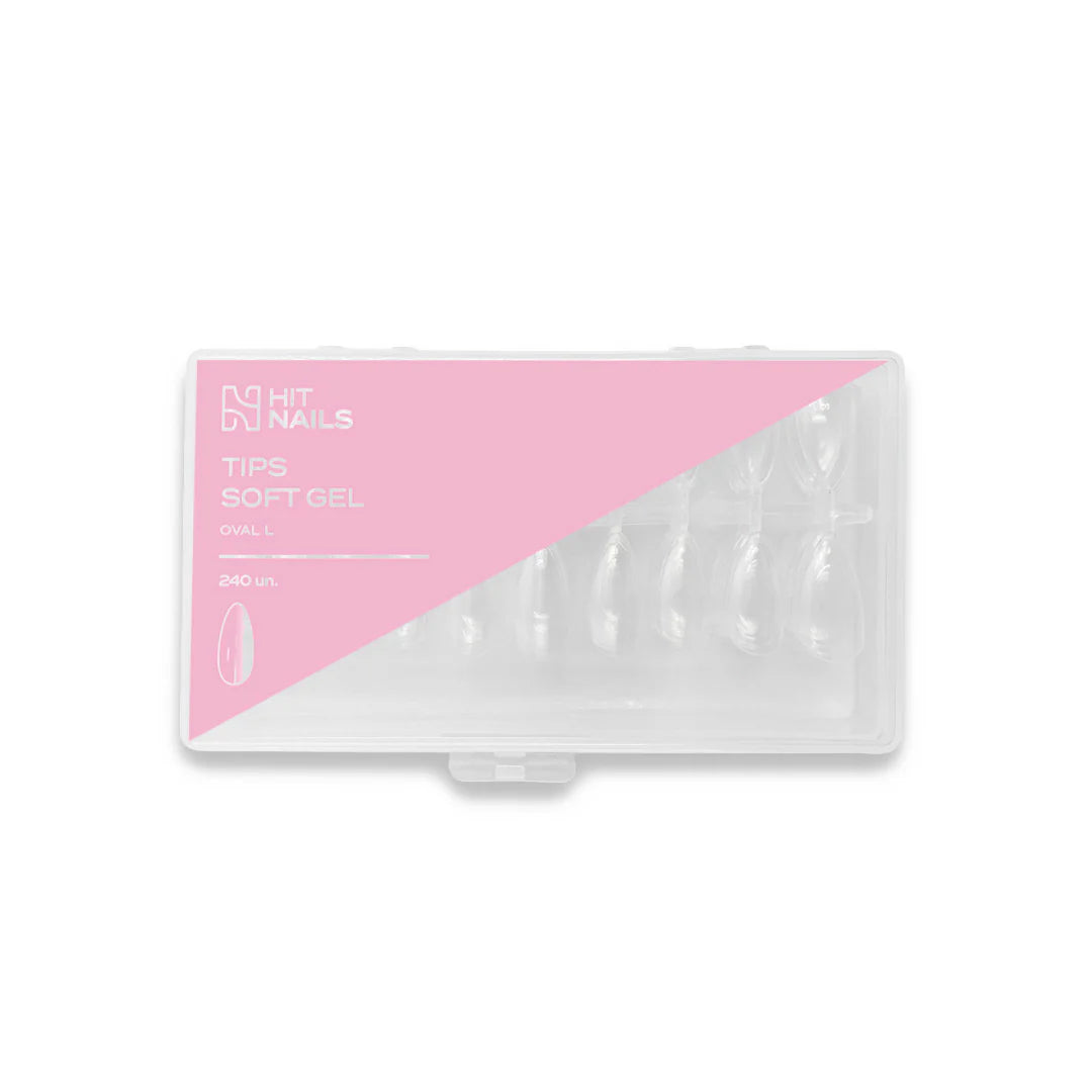 Tips Soft Gel Oval L 240 un.