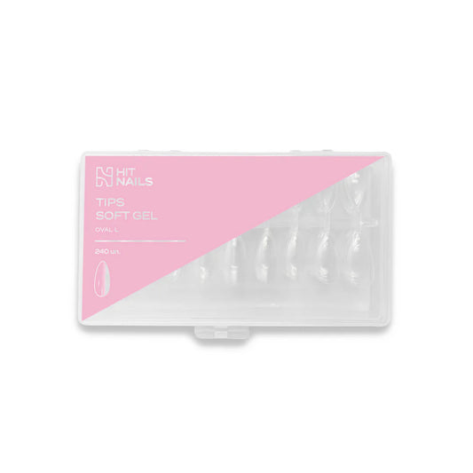 Tips Soft Gel Oval L 240 un.