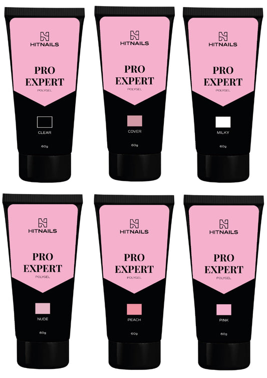 Pro Expert Polygel – Kit com 6 unidades de 60g