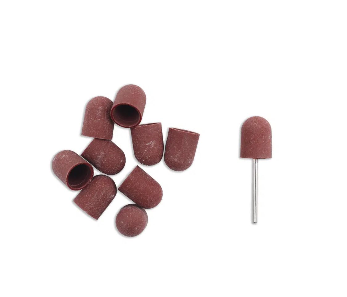 13mm Sanding cap #180 10un. + 1 mandril