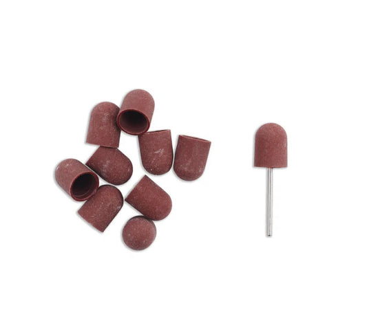 13mm Sanding cap #180 10un. + 1 mandril